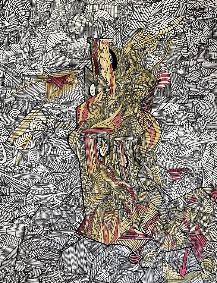 Cheminée, artwork by Denis Roucau