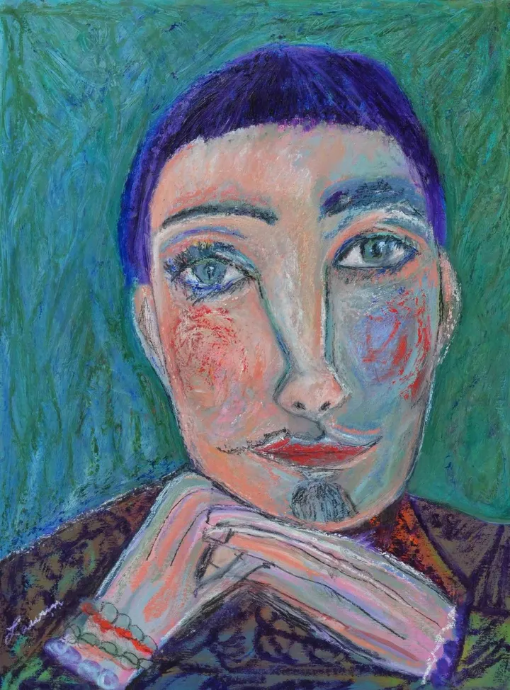 Portrait, œuvre de Nicole Laurin
