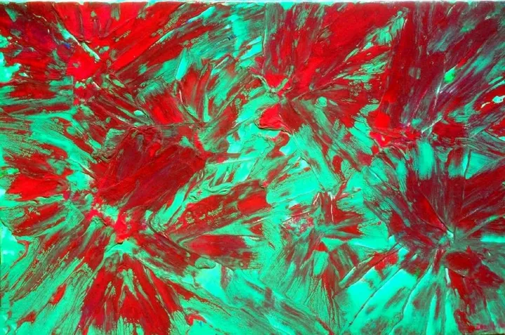 Red roses, artwork by Zazulete Anuca Romanta Ion