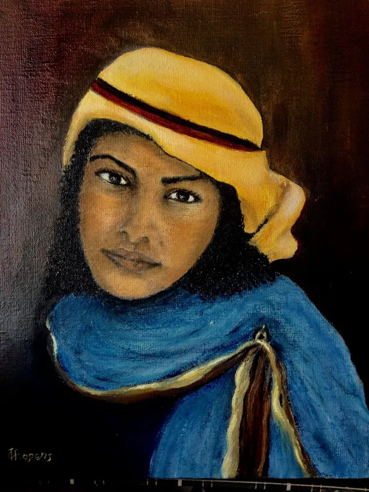 femme de couleur, œuvre de Jacqueline Ropers