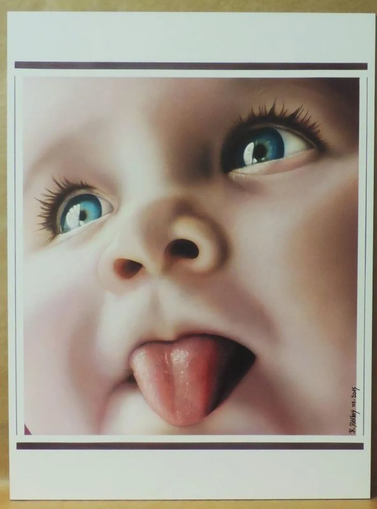 Bébé moqueur, artwork by karine darras