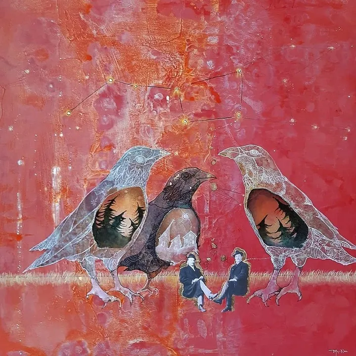 Conseil de village, artwork by Marie-Noël Bouillé