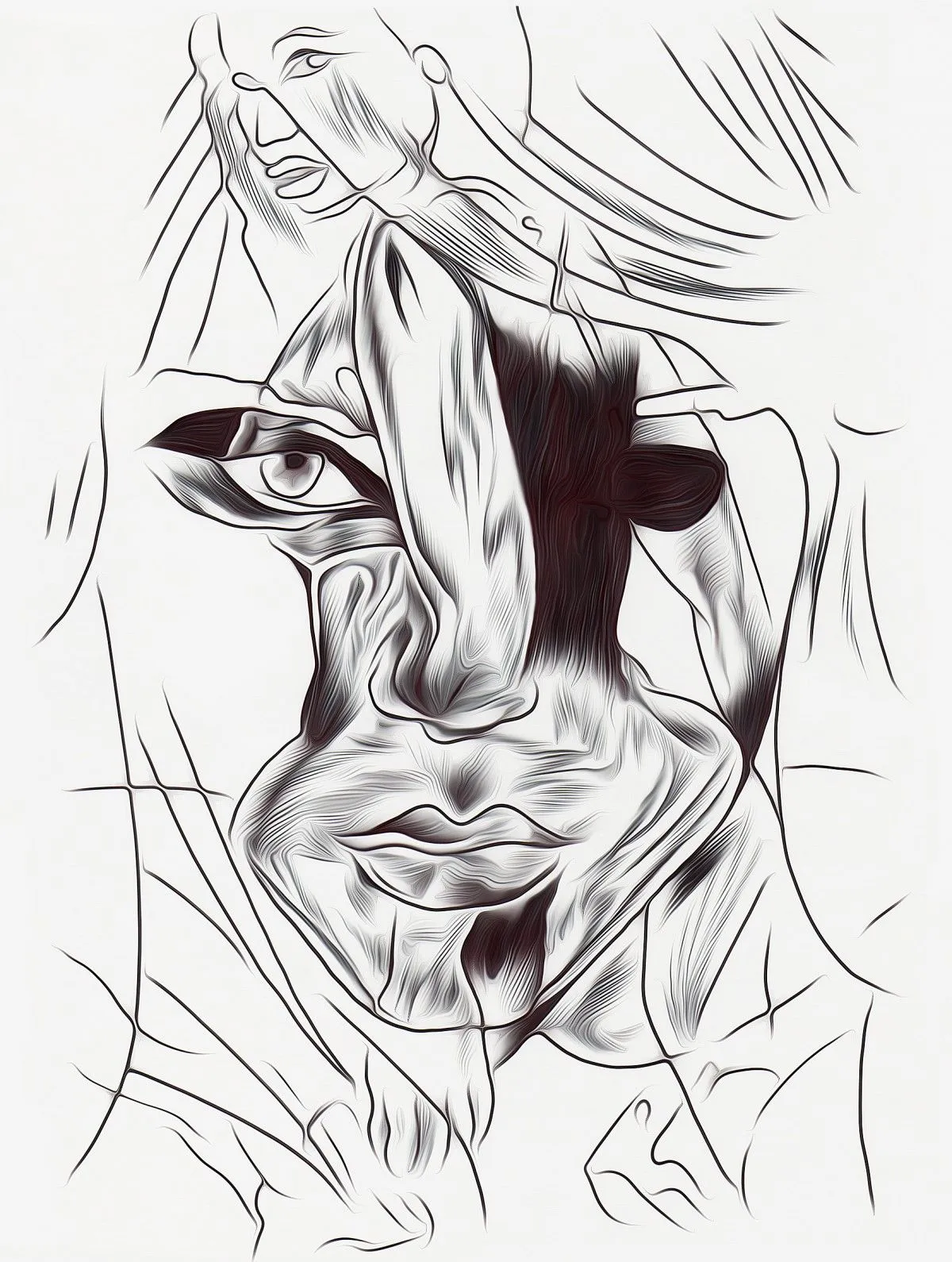 >+/, œuvre de Laura H