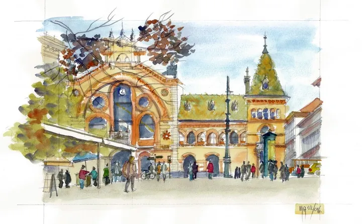 Grand Market Hall, artwork by Goran Martinovic