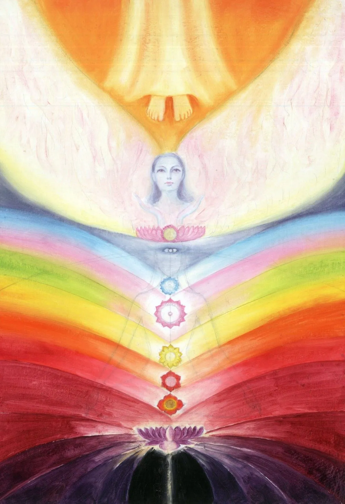 Blooming of Chakras, artwork by Shiva Vangara