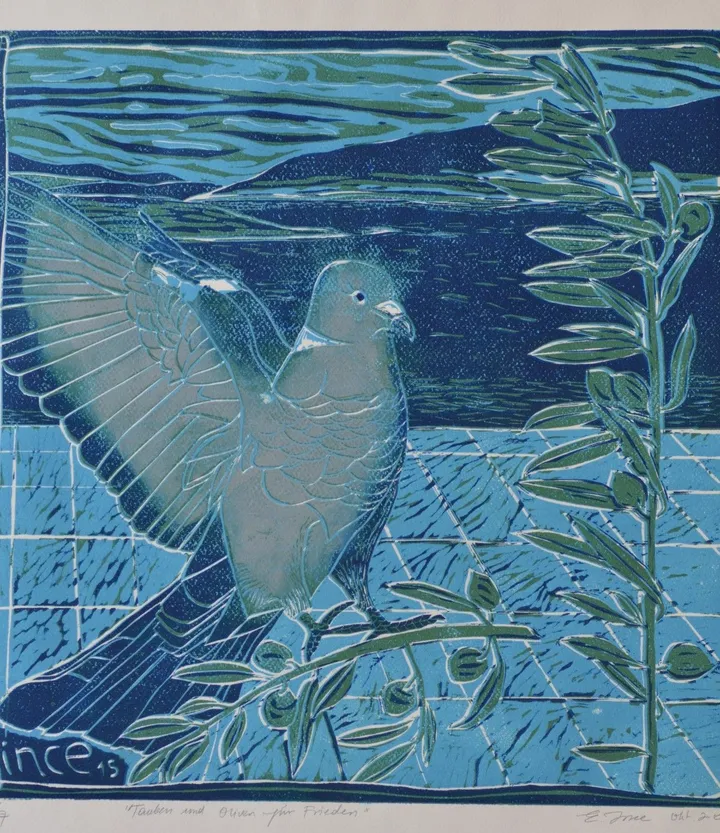 Tauben und Frieden, artwork by Ersin Lübbe-ince