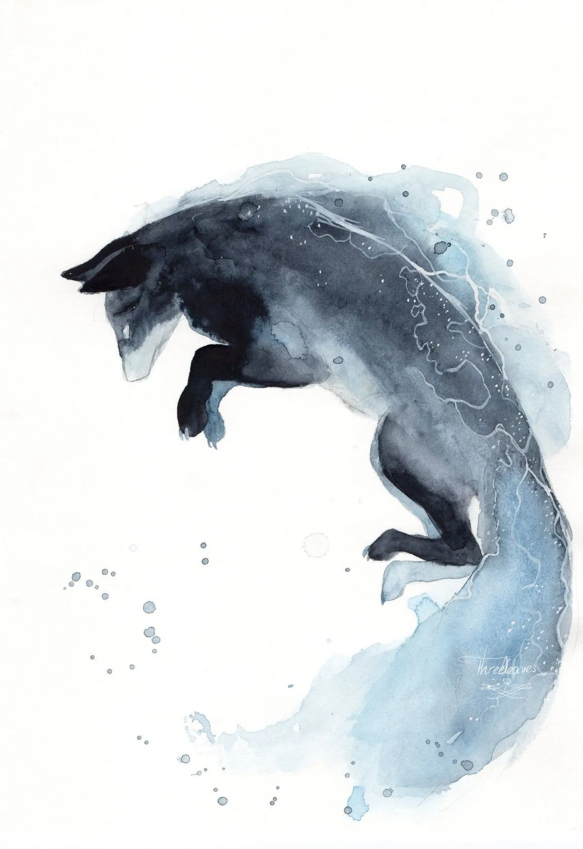 Water Fox, artwork by Déborah Maradan