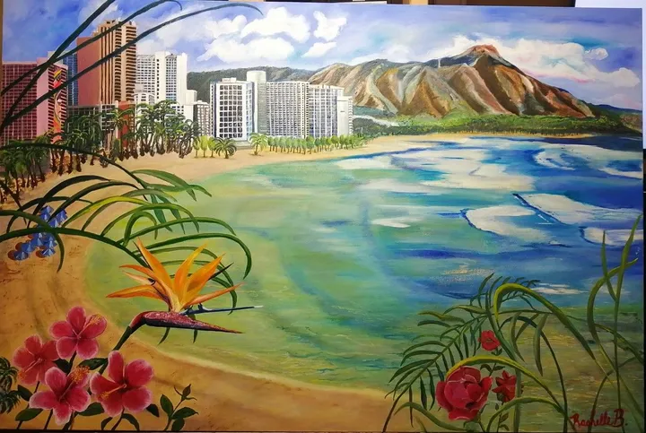 Waikiki, œuvre de Rachelle Beaudry
