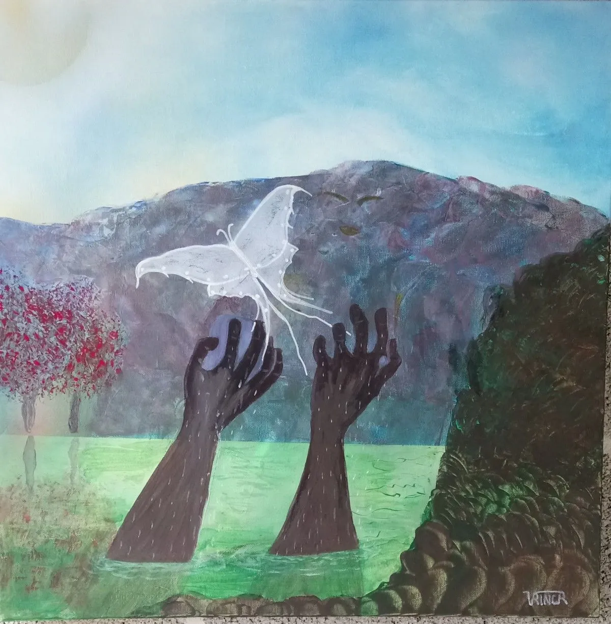L'imploration, artwork by Viviane RINCK