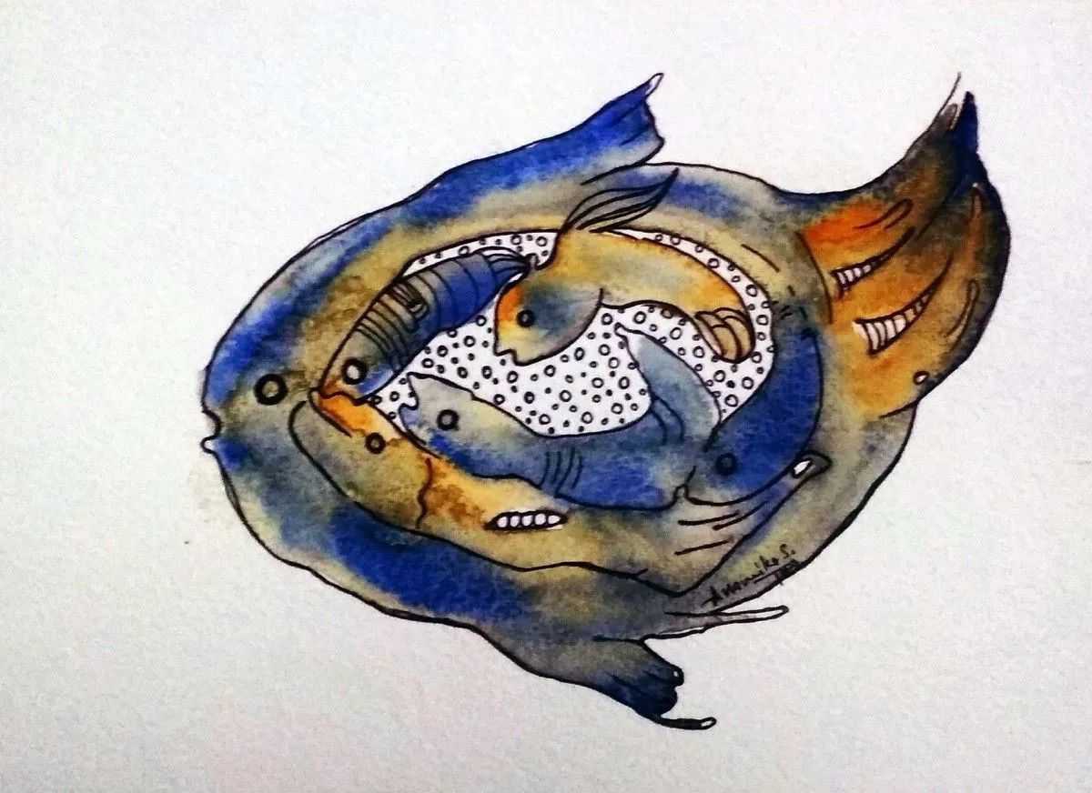 Fish E, œuvre de Anamika ...