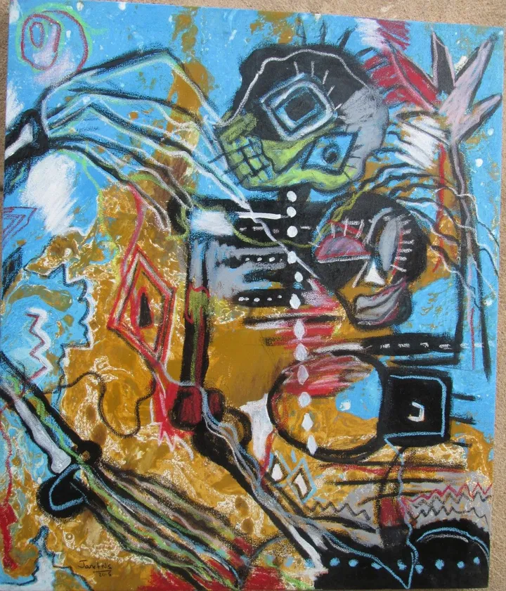 Memories from the past, artwork by janet Nyabeze-Siringwani