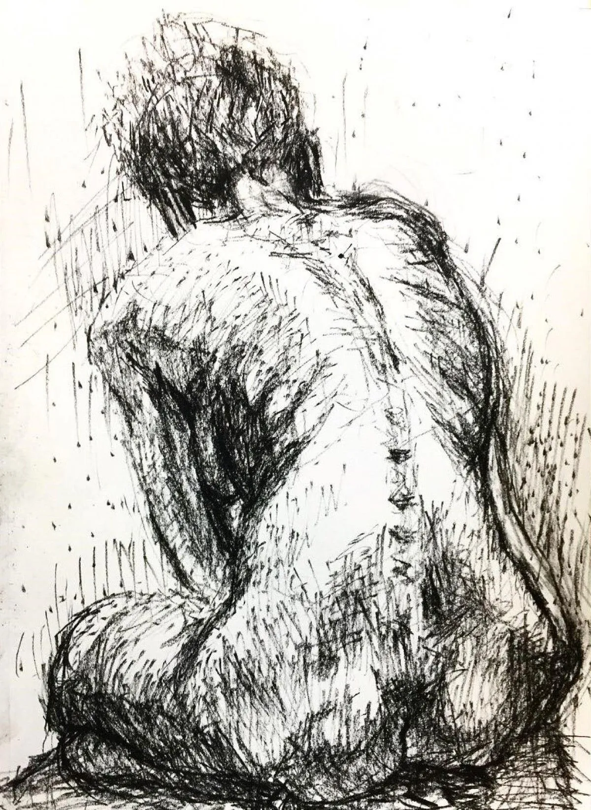 Sitting, artwork by Gabriel Bouffard
