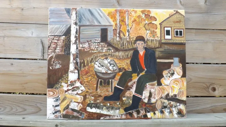 La cabane a sucre, artwork by MICHEL JOSEPH RODRIGUE