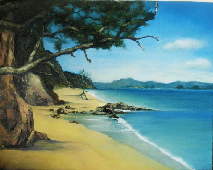 Tranquil Beach, œuvre de George Grim