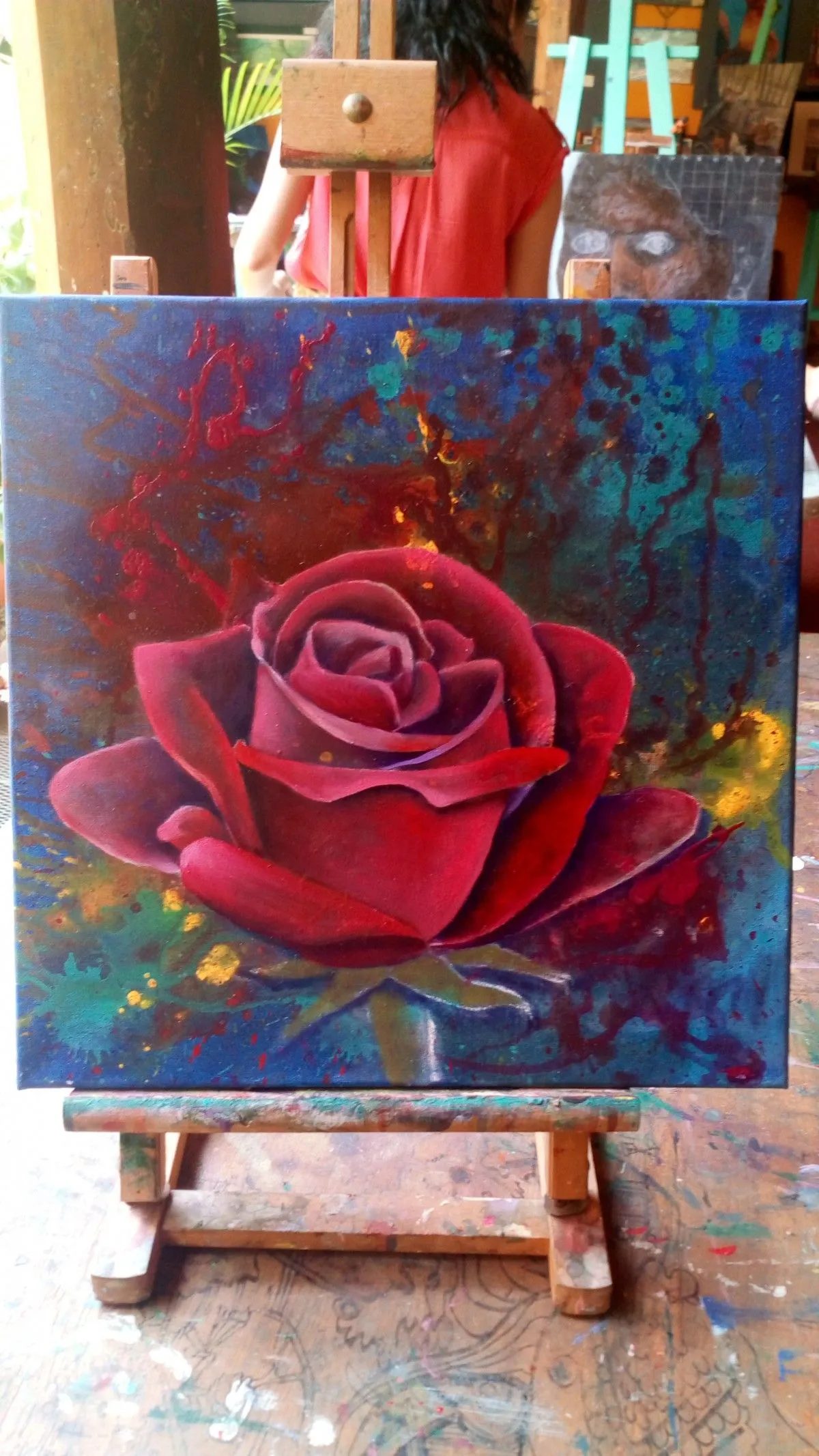 Rosie rose, artwork by Nasser Mejia Moreno