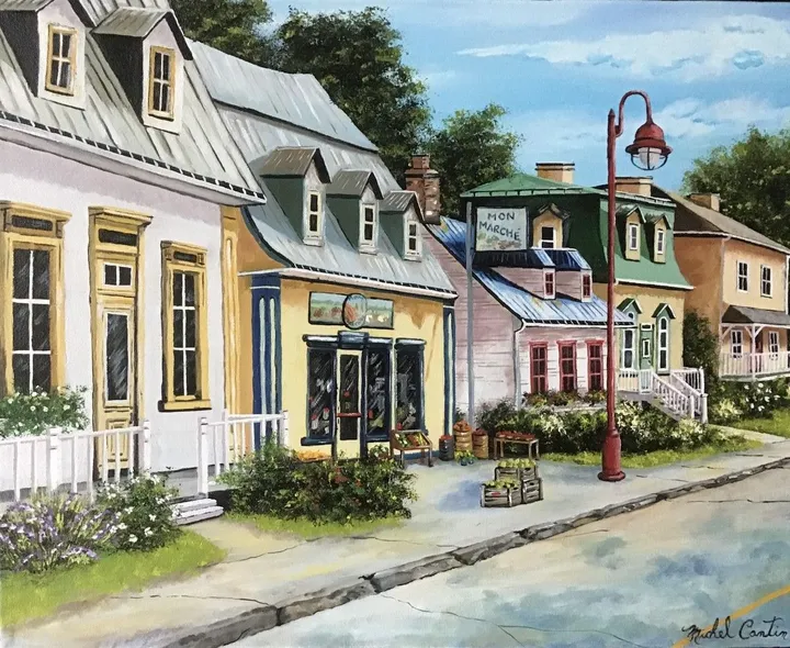L’épicerie du coin, artwork by Michel Cantin
