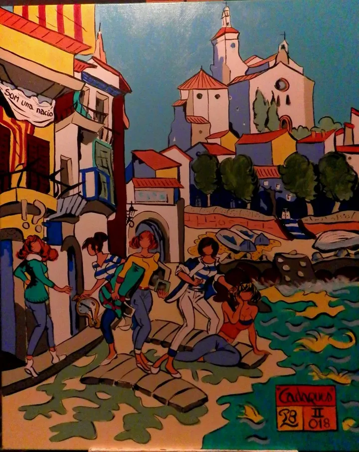 "Cadaqués", artwork by Patrick Bergès