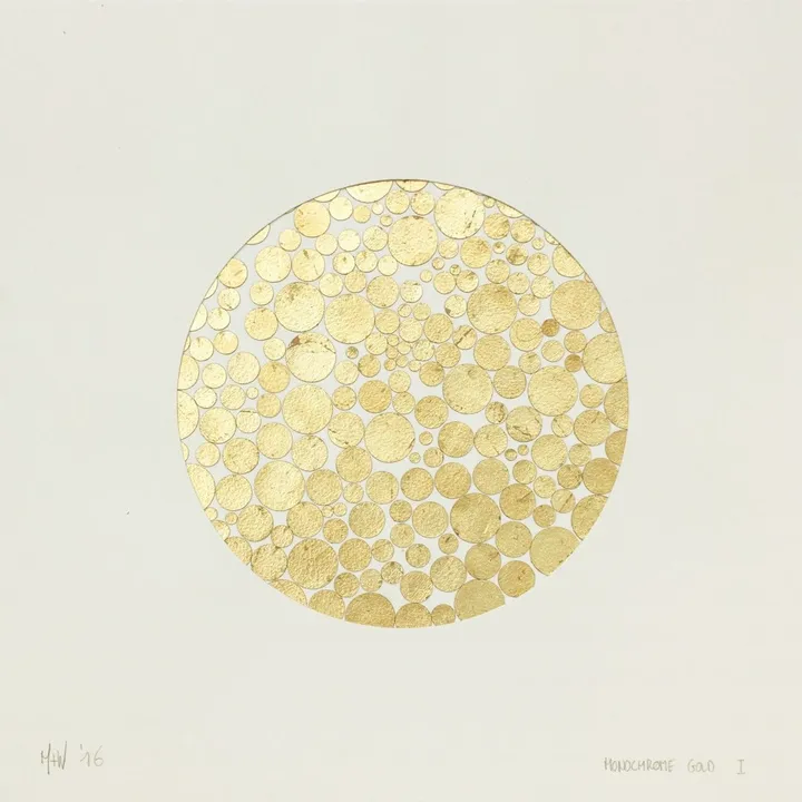 Composition in Gold I, artwork by Mick Wout