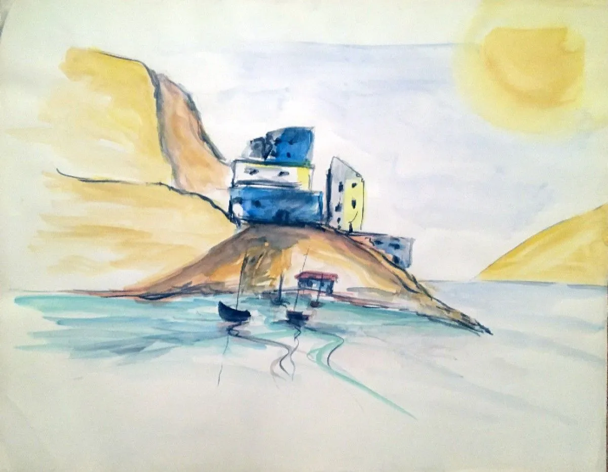Crique perdue, artwork by Patrick Tubaro
