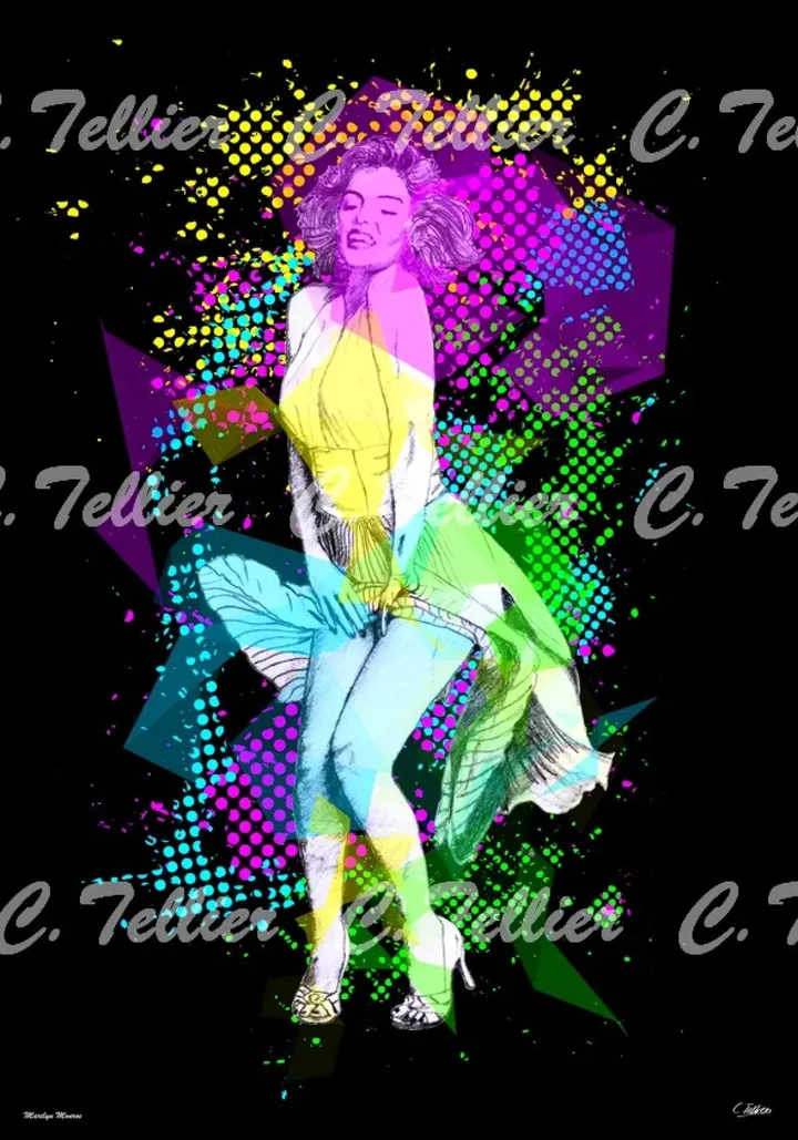 Marilyn Monroe, œuvre de Tellier Christophe