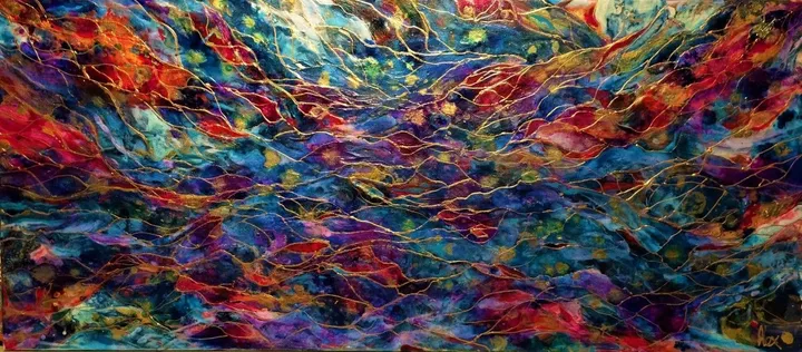 pandessia of colors, œuvre de alexandra simanndani