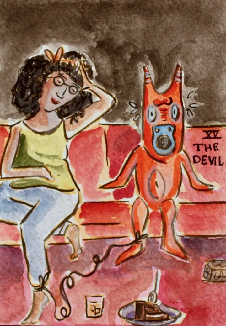 The devil, artwork by Odette Kougea