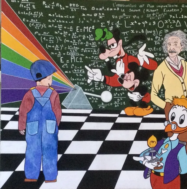 Einstein, artwork by Annie Cottin