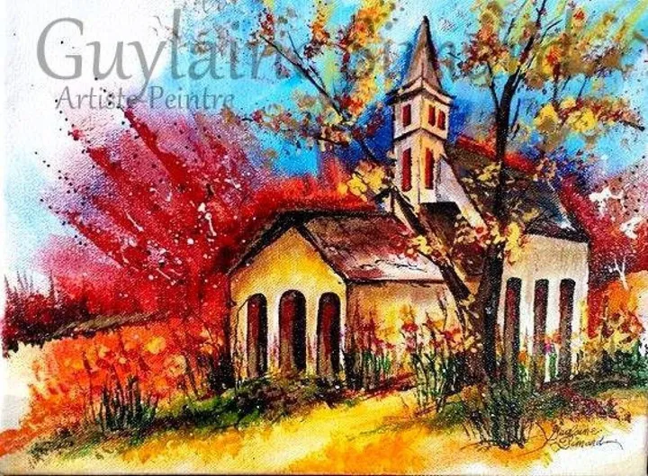 Église...., œuvre de Guylaine Simard