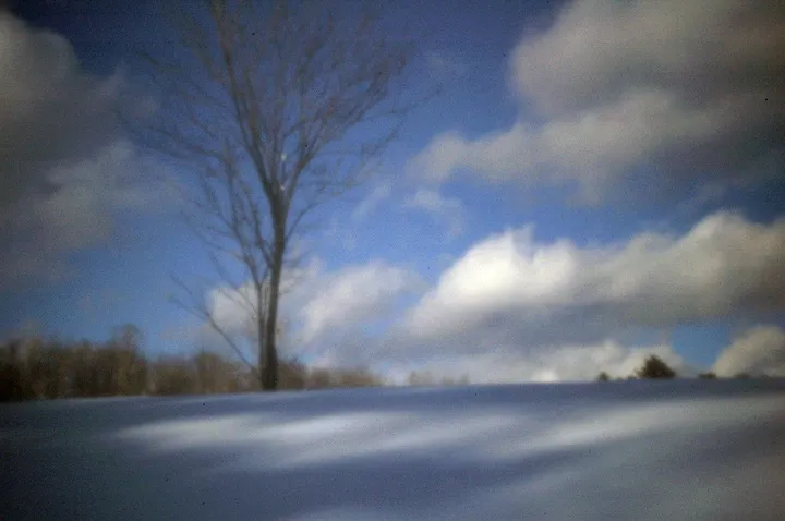 Ciel d'hiver, œuvre de André Paquin