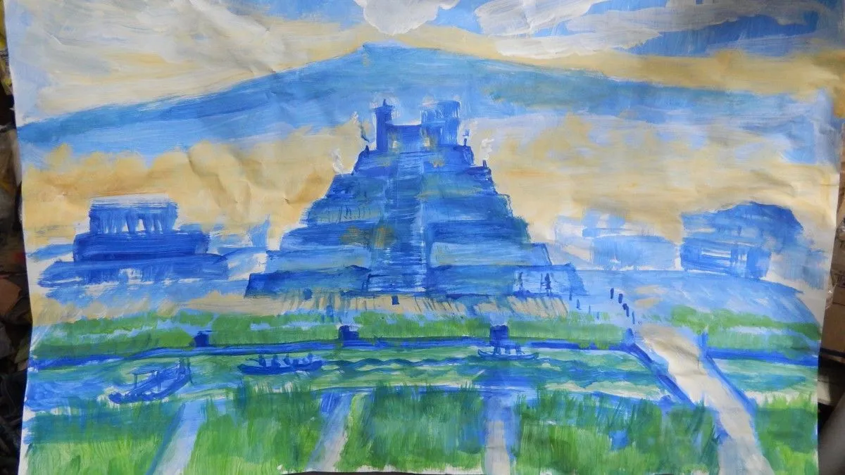 lost city, artwork by HECTOR ABRAHAM OROZCO