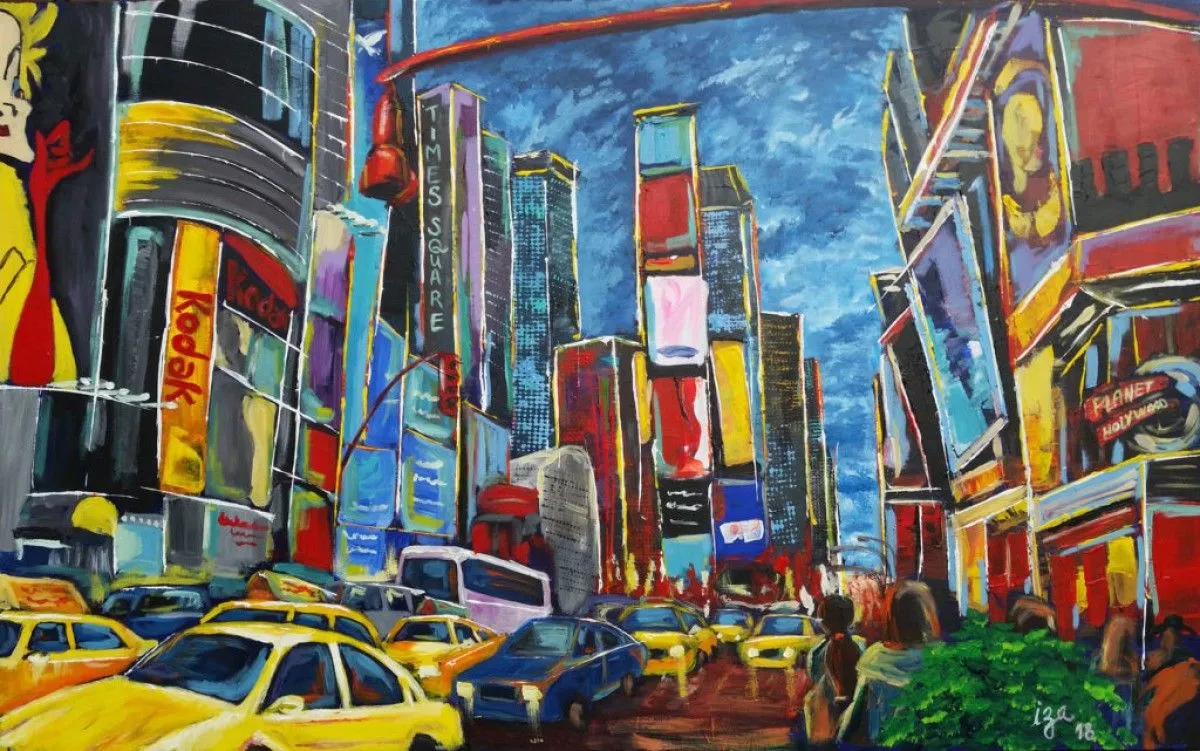 Time Square, artwork by Isabelle Castilloux
