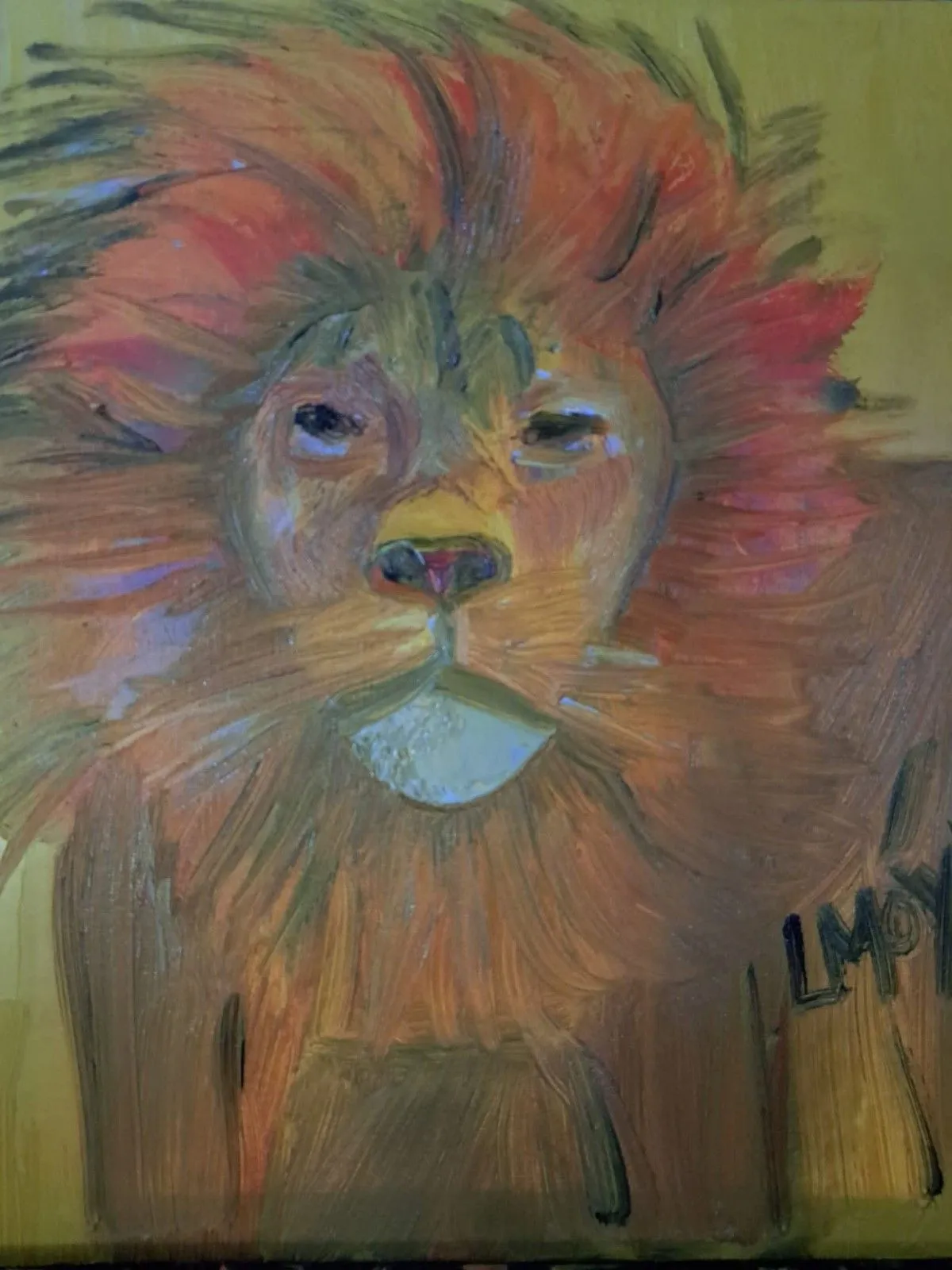 Lion, artwork by Ligia Moya