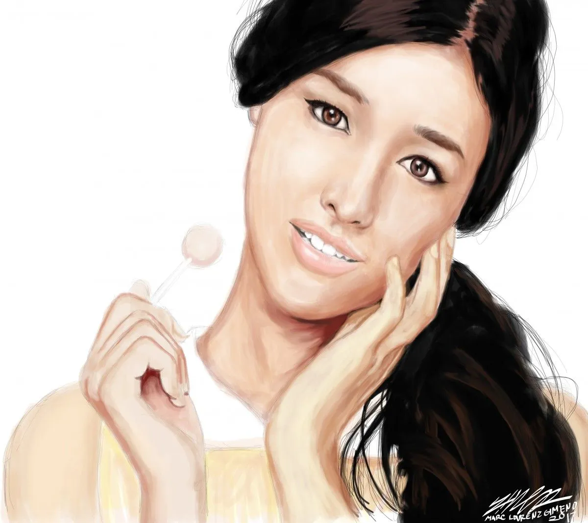 Liza Soberano, œuvre de Marc Lourenz