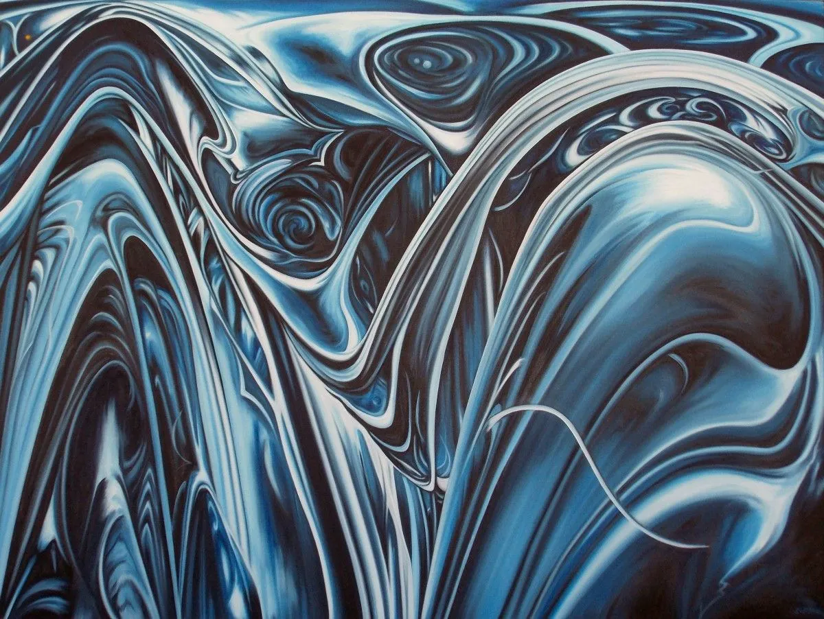 Night Music II:  Blue Symphony, œuvre de Evie Zimmer