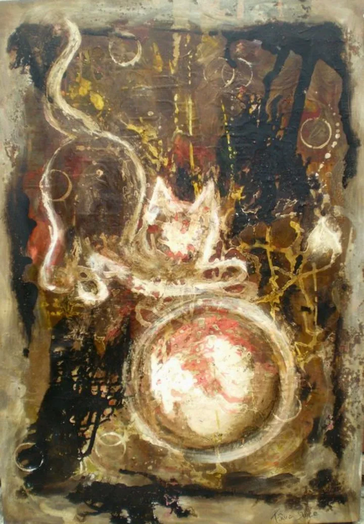 The globe and the cat, œuvre de Tânia Maria de Souza