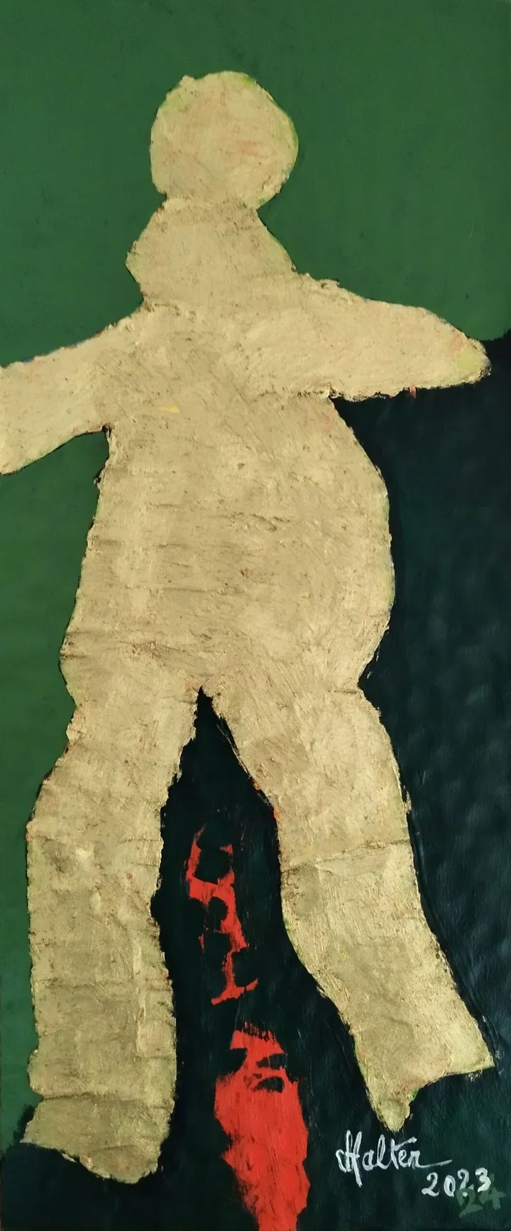 Bonhomme calque deux, œuvre de Alain HALTER