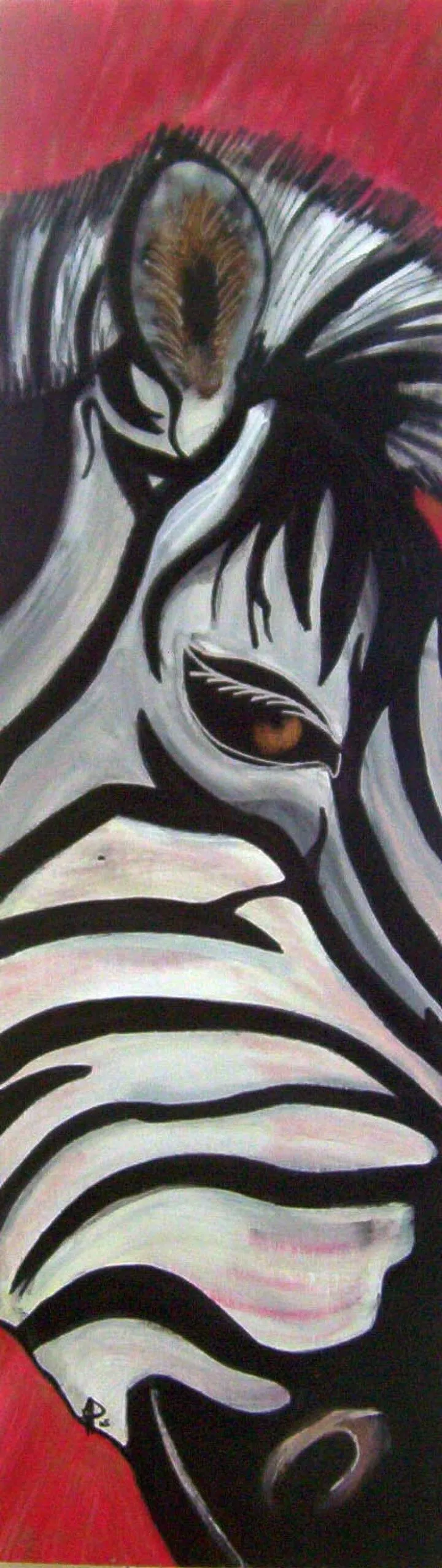 ZEBRE DORE, œuvre de MAline Del
