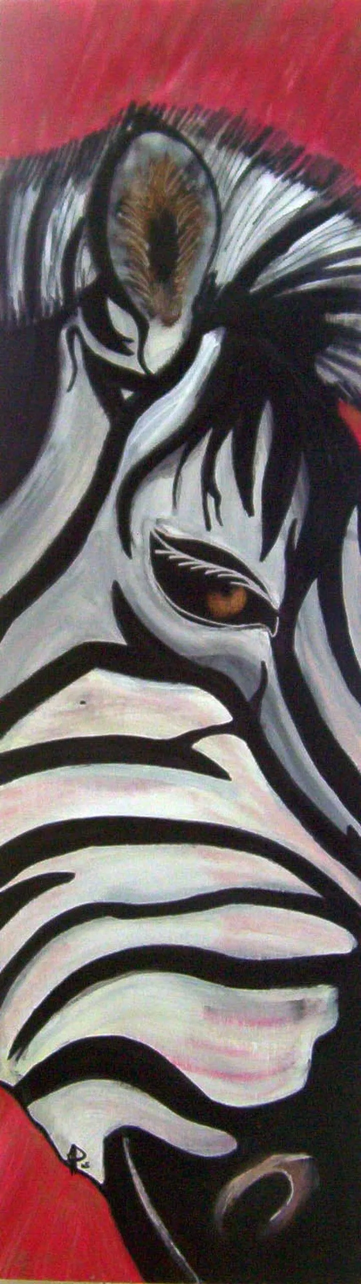 ZEBRE DORE, œuvre de MAline Del