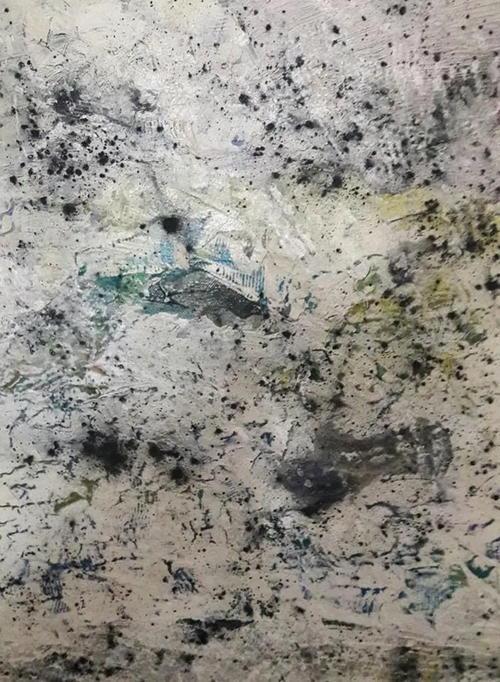 Abstract Himalayan landscape, œuvre de Sastry Sanyasayya