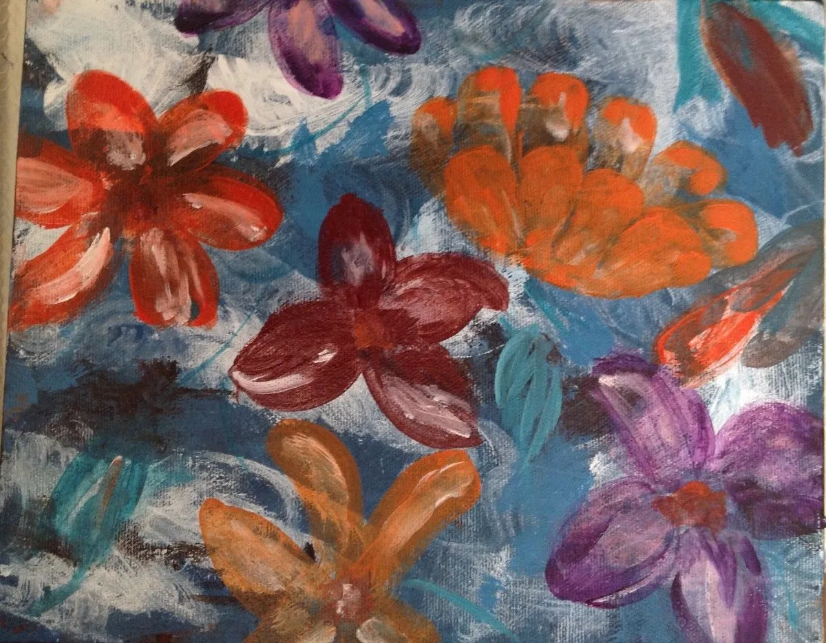 159- la beauté des fleurs, artwork by Lynda Hamel