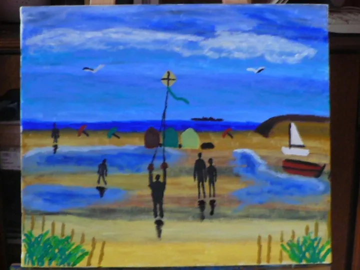 la plage, artwork by Christophe Constant
