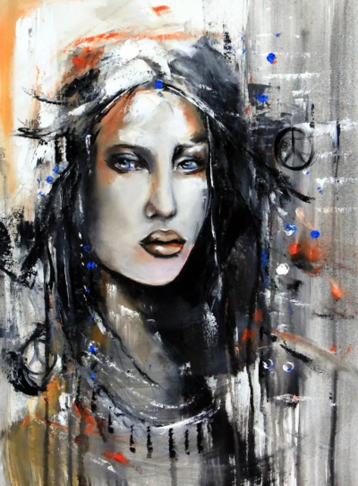 Pour l'amour d'une gitane, artwork by Johanne Hebert Coulombe