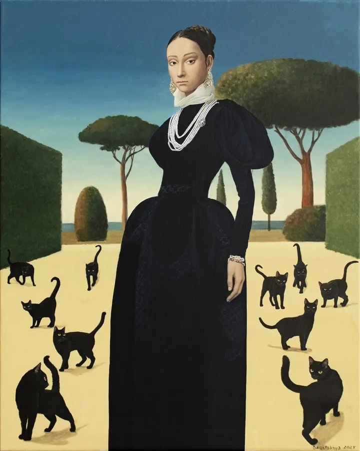 When Cats Gather, artwork by Nataliya Bagatskaya