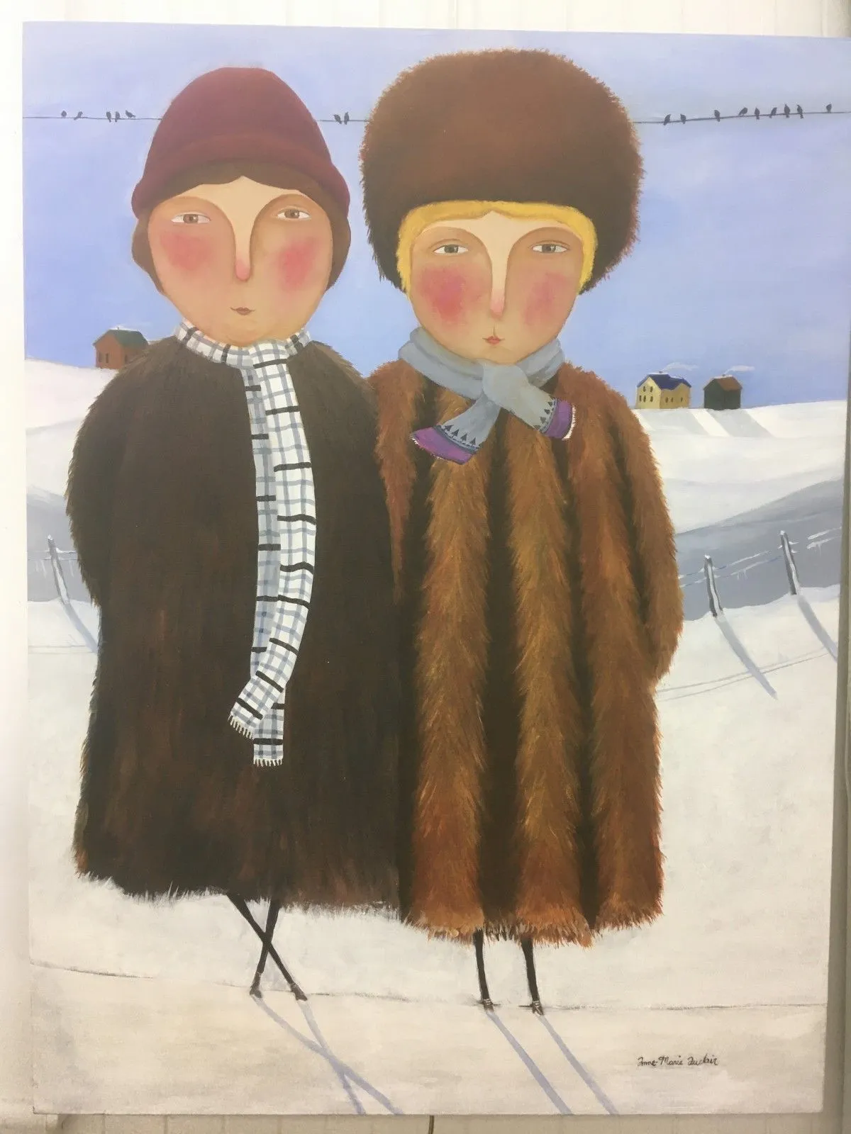 Pauline et Guylaine, œuvre de Anne-Marie Auclair