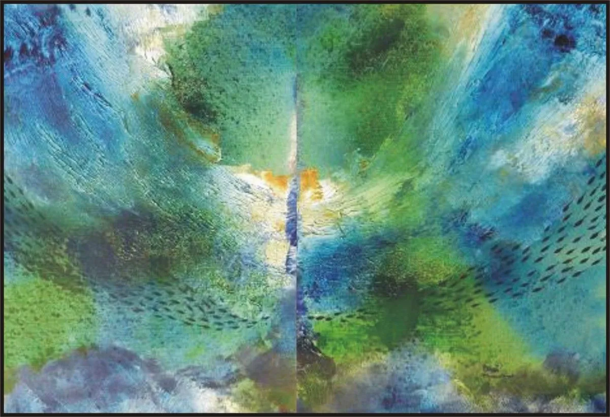 the unknown journey of life II, artwork by chanchal ganguly