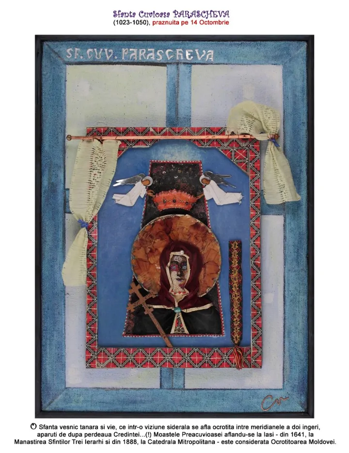 Saint Venerable Parascheva, artwork by Neculai Cociorva