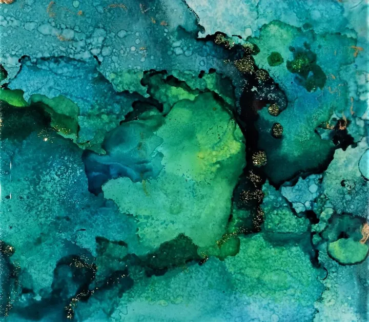 shades of blue, œuvre de alexandra simanndani