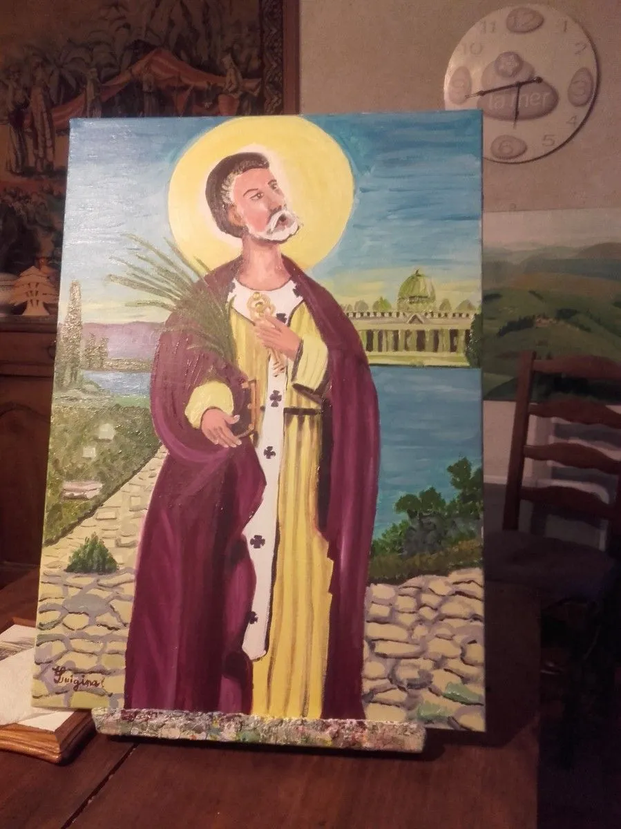 St Pierre, artwork by Louise Ballarin