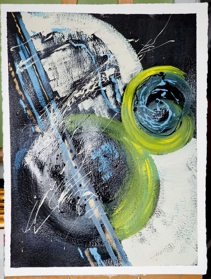 Hommage à Bill Evans no1, artwork by Klödy Tremblay