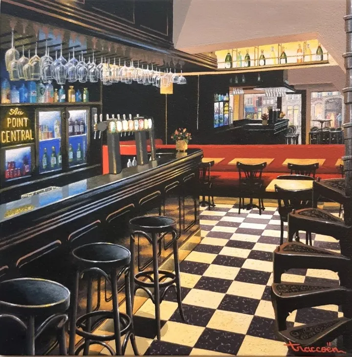 Au Point Central, artwork by Thierry Traccoën